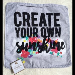 PBteen Pottery Barn Sequin Throw Pillow Cover Sham